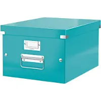 Leitz archief- en transportbox serie Click + Store, middel, voor A4-formaat, ijsblauw