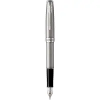 Parker Sonnet-vulpen | Roestvrij staal met palladium rand | Medium penpunt | Cadeauverpakking