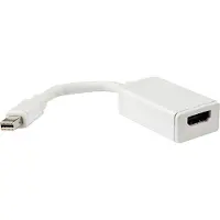 DeLOCK 65099 Mini-displayport / HDMI Adapter [1x Mini-DisplayPort stekker - 1x HDMI-bus] Zwart 12 cm