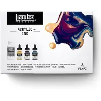 Taidepiste Professional Ink! pouring medium set - Deep Colours
