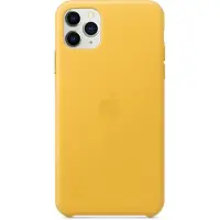 Apple iPhone 11 Pro Max Leather Back Cover Donker Citroen