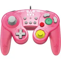 Hori Manette Nintendo Switch filaire Smash Bros Battle Pad Super Mario Peach Rose