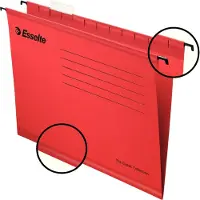 Esselte Kraft A4 Suspension File 25 Units Rood Kinderen