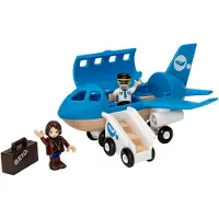 BRIO World - 33306 Vliegtuig | Houten Speelgoed Vliegtuig Set | Creativiteit en Logisch Denken | Compatibel met Spoor Toys | voor Ki