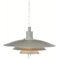 Markslöjd Hanglampe , KIRKENES, dimbare, Grijs, Woonkamer, Metaal, Modern