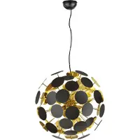 TRIO DISCALGO - Hanglamp - Zwart mat - excl. 6x E14 4 W - Plafondbevestiging - In hoogte verstelbaar