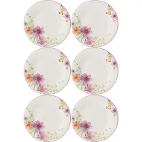 Villeroy & Boch 6x Villeroy & Boch Marie Fleur, Bord, Wit