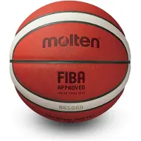 Molten BG5000 Premium Leder-Basketball – Offizieller FIBA-Spielball – Größe 7