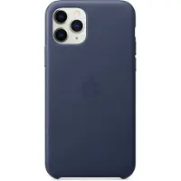 Apple iPhone 11 Pro Leather Back Cover Middernachtblauw