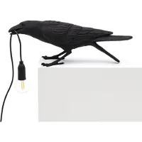 Seletti Tafellampe , Bird Lamp, Zwart, Woonkamer, Kunststof, Designer
