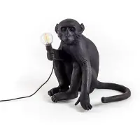 Seletti Buitenverlichting , Monkey Lamp, Zwart, Kunststof, Designer