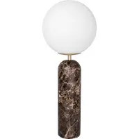 Globen Lighting Tafellamp Torrano, bruin / roest, Woon-/ Eetkamer, Steen, Design, Tafellamp