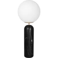 Globen Lighting Tafellampe , Torrano, Zwart, Woonkamer, Glas, Designer