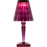 Kartell Tafellampe , Big Battery, Paars, Woonkamer, Kunststof, Designer