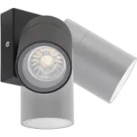 QAZQA Buitenwandlamp zwart verstelbaar IP44 - Solo