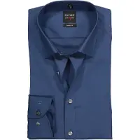 Olymp Overhemd Donkerblauw Body Fit | Blauw | Maat 38