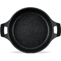 Royalty Line - Marble soep/braadpan - Met glazen afdekplaat zwart - 34 CM