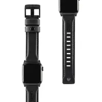Uag Leather Apple Watch 49 / 46 / 45 / 44 Mm Strap Bandje Zwart