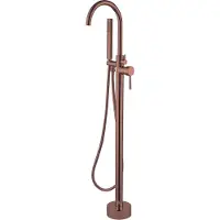 Best design Vrijstaande Badmengkraan Lyon 120 cm met Handdouche Mat Rose Goud