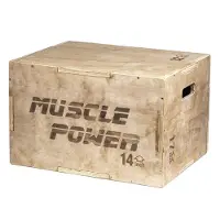 Muscle Power Houten Plyo Box Klein