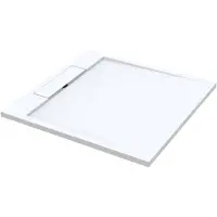 Best design Just Solid douchebak 90x90x3.5cm mat wit