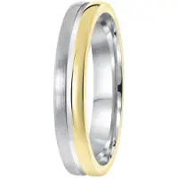 Lucardi Ring goud / zilver
