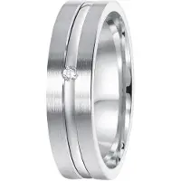 Lucardi Ring zilver / transparant
