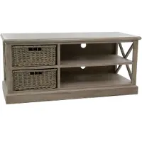 J-Line Tv-kast + 2 mand 2 plank Wd Grey Wash