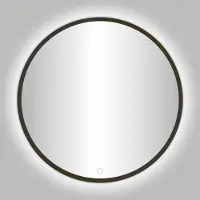 Best design Badkamerspiegel Venetie LED Verlichting 60x60 cm Rond Gunmetal