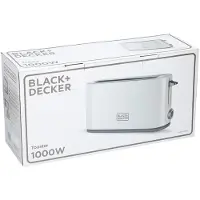 Black & Decker Broodrooster BXTO1001E - Brede Opening - 7 Bruinings-Instellingen - 1000 Watt - Wit