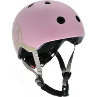 Scoot & Ride Kinderfietshelm roze