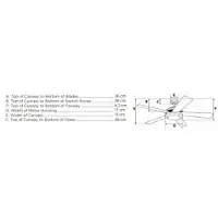 WESTINGHOUSE Turbo II ventilator met 2 messensets TURBO, multicolor, Woon-/ Eetkamer, metaal, Modern