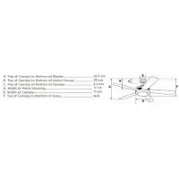 WESTINGHOUSE JET I plafondventilator met trekschakelaar, hout donker, Woon-/ Eetkamer, Hout, Modern