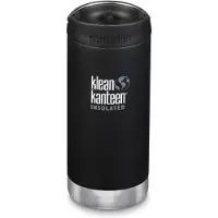 Klean Kanteen TKWide 12oz (w/Café Cap) - shale black
