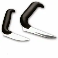 Freya Gehoekte messen - Mes klein 6 cm - Ergonomische handgreep - Gekarteld
