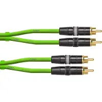 Cordial DJ-RCA0.6G CEON 2x RCA kabel 60 cm, groen