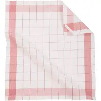 Ziczac Theedoek Linnen Rood (set van 2)