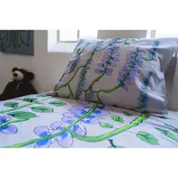 Kayori Dekbedovertrek Kids Slaap lekker, blauwe regen Mutli Katoen-140 x 200 / 220 cm | 1-Persoons