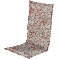 Hartman tuinstoelkussen Katy Blue - 50% Polyester / 50% Katoen - Tuinkussens hoge rug dik -