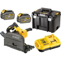 DeWalt Duikzaag 18V XR FLEXVOLT 165mm (2x6,0 Ah) in TSTAK-koffer - DCS520T2-QW