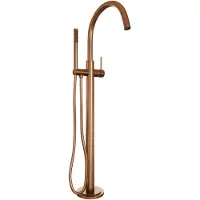 Brauer Copper Edition vrijstaande badkraan set 1 koper geborsteld PVD