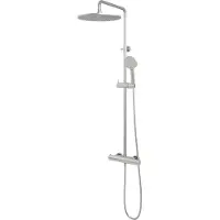 Brauer Brushed Edition opbouw regendoucheset met 3 standen handdouche en hoofddouche 30cm RVS geborsteld PVD