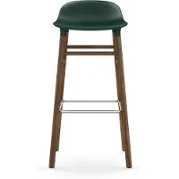 Normann Copenhagen Barstoel Form Barstool 75 cm Walnut Green