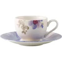 Villeroy & Boch Mariefleur Gris Basic Espressokopje Met Schotel - Espressokopjes Porselein White - 388344-388345
