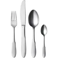 Georg Jensen Bestekset Georg Jensen Mitra RVS Mat (4-delig)