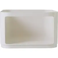 Kartell Componibili Classic Big Square Opbergkast 1 element with door + 1 open element