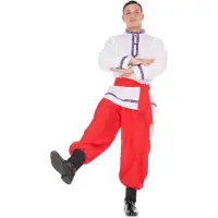 MOM Dancer Man Costume Rood M-L Kinderen