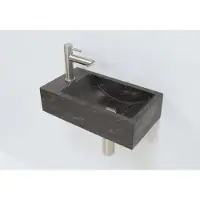 Lambini Designs Recto links natuursteen fonteinset met RVS kraan en toebehoren