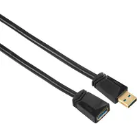 Hama 00125239 USB-kabel USB 3.2 Gen 1 (3.1 Gen 1) 1,8 m USB A Zwart