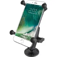 Ram Mounts X-Grip Grote Telefoonhouder met Inboorbasis, Smartphonehouder, Zwart